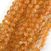 AAA Natural Yellow Citrine Round Beads Gemstone 15