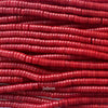 Red Coral Heishi Disc Beads Gemstone 15.5