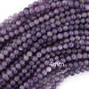 Natural Purple Lepidolite Round Beads Gemstone 15