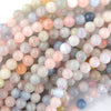 Natural Morganite Round Beads Gemstone 15.5