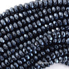 5x8mm Mystic Titanium Faceted Gemstone Rondelle Button Beads 15