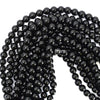 AA Natural Black Tourmaline Round Beads Gemstone 15