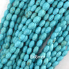 Blue Turquoise Rice Beads Gemstone 15.5