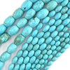 Blue Turquoise Rice Beads Gemstone 15.5