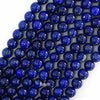 AA Natural Blue Lapis Lazuli Round Beads Gemstone 15