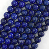 AA Natural Blue Lapis Lazuli Round Beads Gemstone 15
