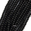 AA Natural Black Tourmaline Round Beads Gemstone 15