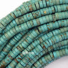 Greenish Blue Turquoise Heishi Disc Beads Gemstone 15