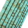 Greenish Blue Turquoise Heishi Disc Beads Gemstone 15