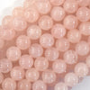 AA Natural Madagascar Pink Rose Quartz Round Beads 15.5