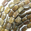 20mm natural bronzite rectangle beads 16
