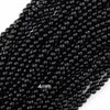 AA Natural Black Spinel Round Beads Gemstone 15