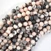 Natural Pink Zebra Jasper Round Beads Gemstone 15