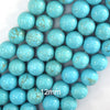 Blue Turquoise Round Beads Gemstone 15