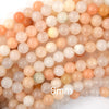 Natural Peach Aventurine Round Beads Gemstone 15