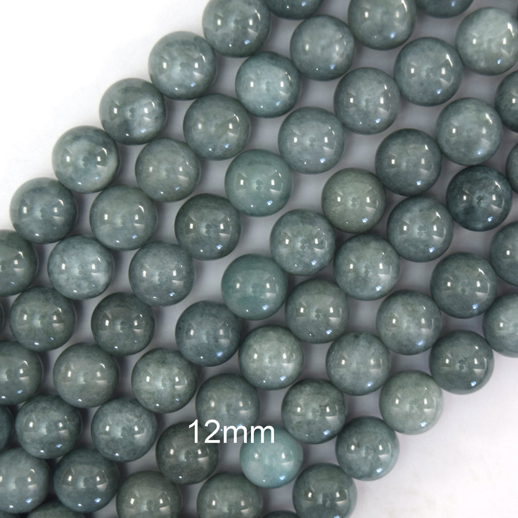 Burma Colored Jade Round Beads Gemstone 15" Strand Burmese 4mm 6mm 8mm 10mm 12mm