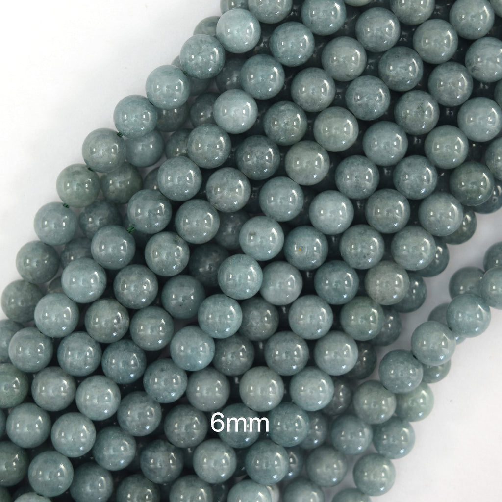 Burma Colored Jade Round Beads Gemstone 15" Strand Burmese 4mm 6mm 8mm 10mm 12mm