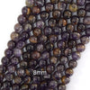 Natural Purple Phantom Amethyst Round Beads 15.5