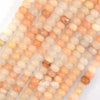 Natural Peach Aventurine Rondelle button Beads 15