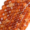 Natural Carnelian Round Beads Gemstone 15