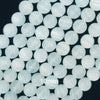Genuine Light Blue Selenite Round Beads Gemstone 15.5