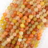 Natural Golden flower Jade Round Beads Gemstone 15