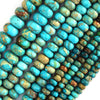 Light Blue Sea Sediment Jasper Rondelle Beads 15.5