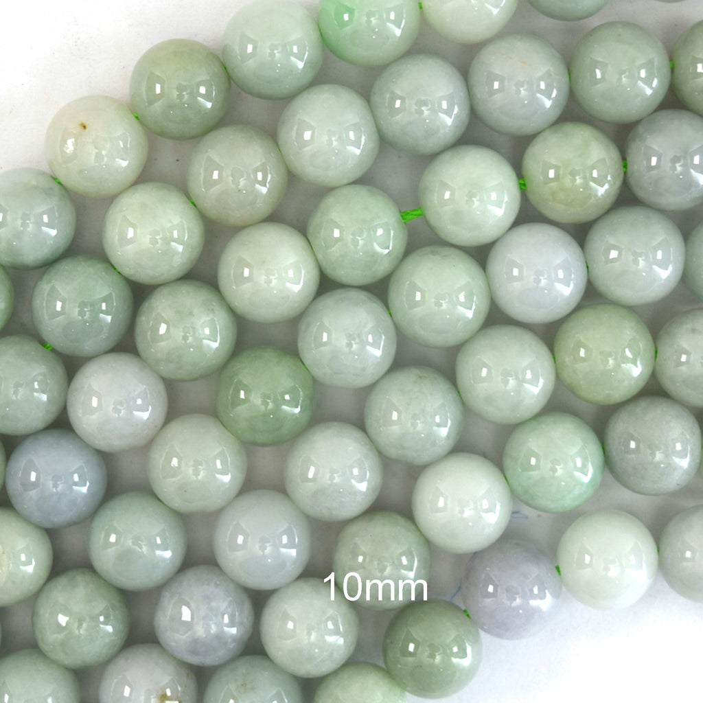 Natural Burma jadeite Jade Round Beads 15.5"Burmese 3mm 4mm 6mm 8mm 10mm 12mm S2