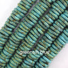 10mm - 18mm Graduated Turquoise Disc Button Beads 15.5