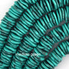 10mm - 18mm Graduated Turquoise Disc Button Beads 15.5