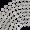 Natural White Selenite Round Beads Gemstone 15