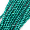 Green Turquoise Round Beads Gemstone 15.5