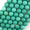 Green Turquoise Round Beads Gemstone 15.5
