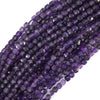 AA Natural Faceted Cube Beads 15.5