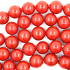 Red Shell Pearl Round Beads Gemstone 15.5