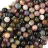 Natural Multicolor Tourmaline Round Beads Gemstone 15.5