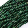 Green Sea Sediment Jasper Rondelle Button Beads Gemstone 15