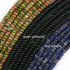 2x4mm Natural Various Gemstones Rondelle Button Spacer Beads 15