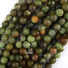 Natural African Green Opal Round Beads Gemstone 15