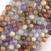 Natural Aurora Auralite 23 Cacoxenite Crystal Quartz Round Beads 15