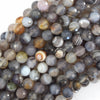 AA Natural Faceted Botswana Agate Round Gemstone 15.5