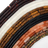 4mm x 13mm Natural Assorted Gemstones Tube Cylinder Beads 15