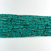 Faceted Green Turquoise Round Beads 15.5