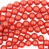 Red Shell Pearl Round Beads Gemstone 15.5