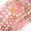 Natural Pink Tourmaline Round Beads Gemstone 15