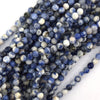 Natural White Blue Sodalite Round Beads Gemstone 15