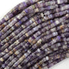 2x4mm natural multicolor amethyst heishi disc beads 15.5