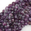 Natural Purple Mica Round Beads Gemstone 15.5