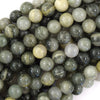 Natural Green Line Jasper Round Beads Gemstone 15