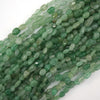 Natural Green Aventurine Pebble Nugget Beads 15.5